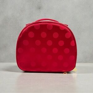 Estée Lauder 2025 Holiday Collection Red Polka Dot Cosmetic Train Case